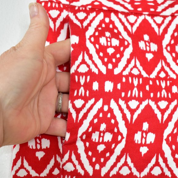 J Crew Factory Stretch City Fit Chino Shorts Size 0 Red Green Clothes Lot Preppy - Picture 6 of 13